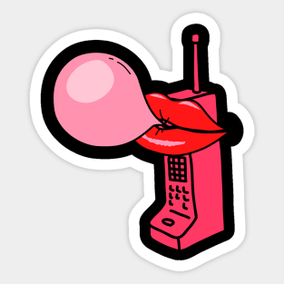 Funny Phone Retro 90s Sticker